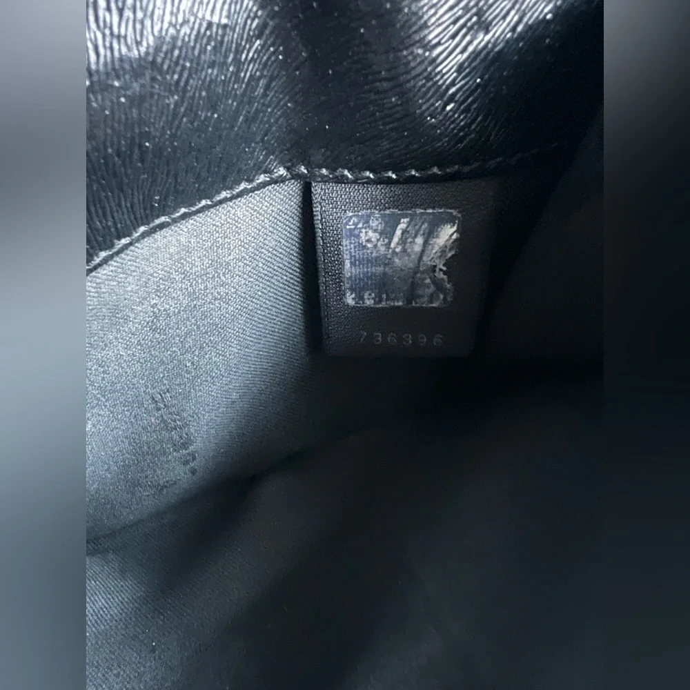 Fendi Black leather compact wallet